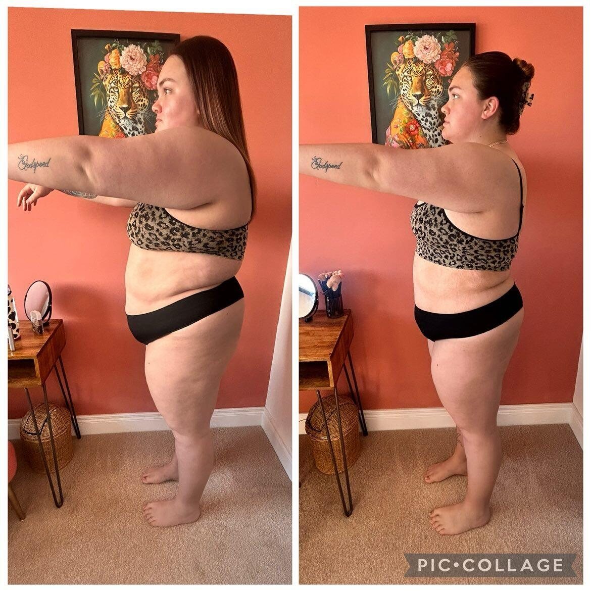 Client side-view progress comparison